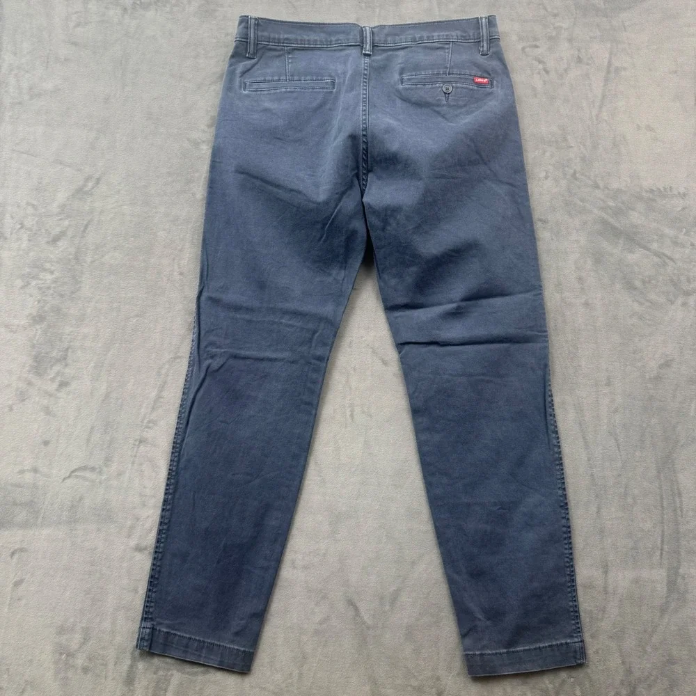Levis XX Chino Standard Taper Pants Mens 33x30 Navy Blue 85226-0052 Chinos